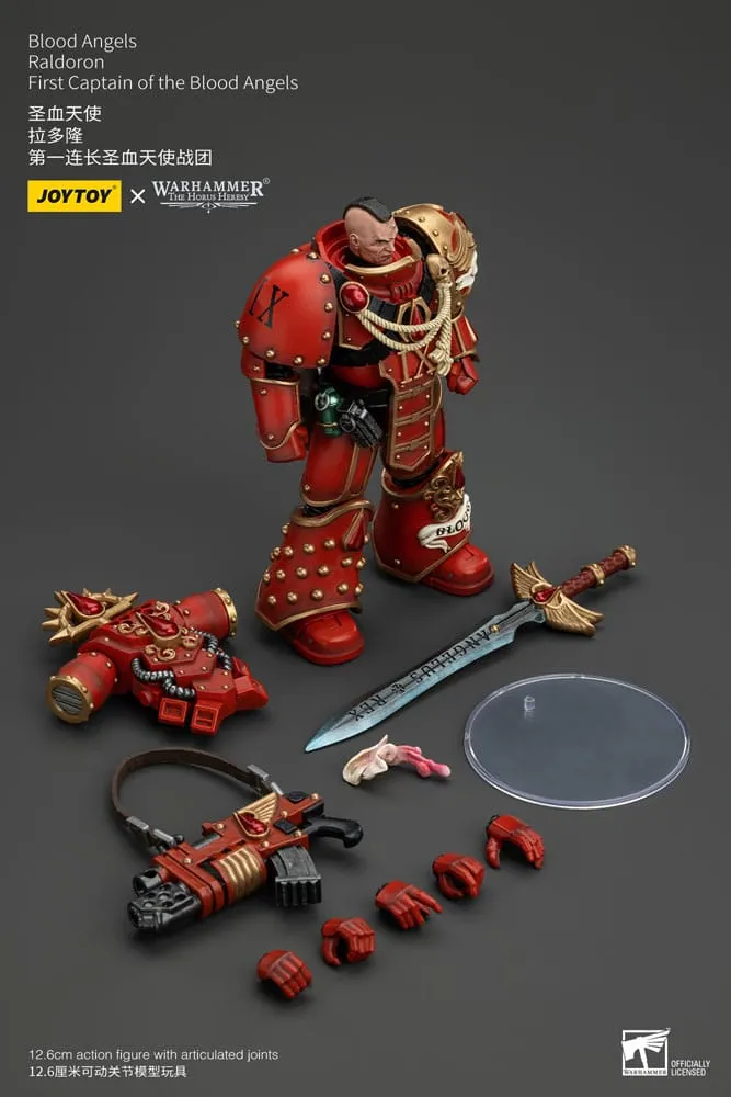 Warhammer The Horus Heresy Action Figure 1/18 Blood Angels Raldoron First Captain of the Blood Angels 13 cm